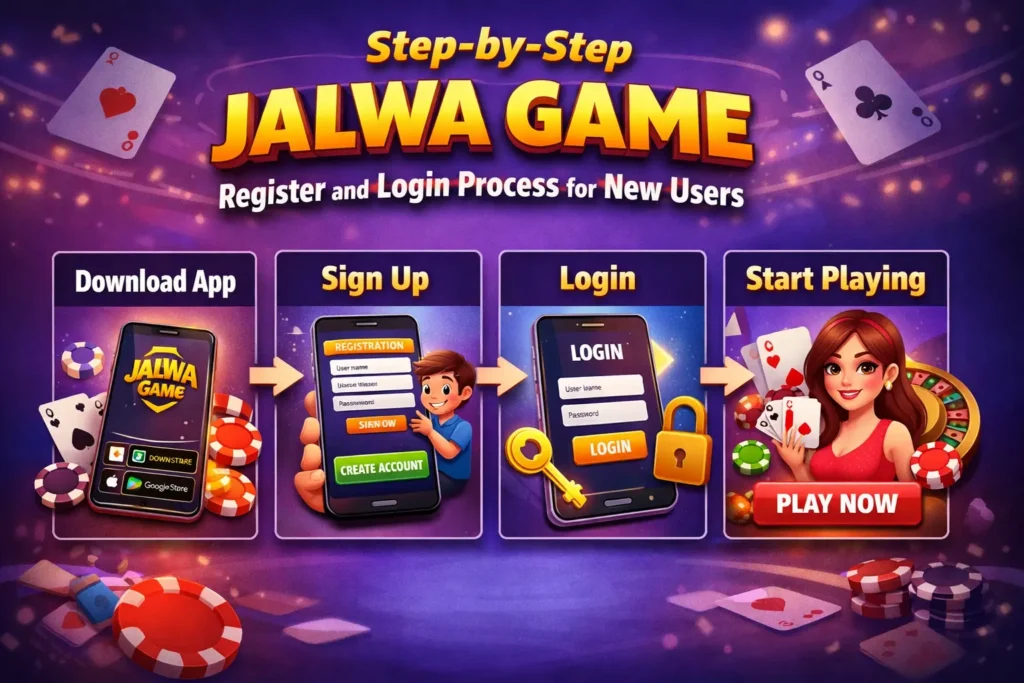 Jalwa Game Register and Login Process for New Users